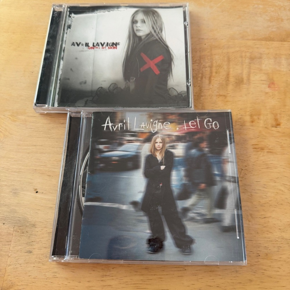 Avril Lavigne CD Lot Let Go and Under My Skin Pop Punk 2000s Music Bundle